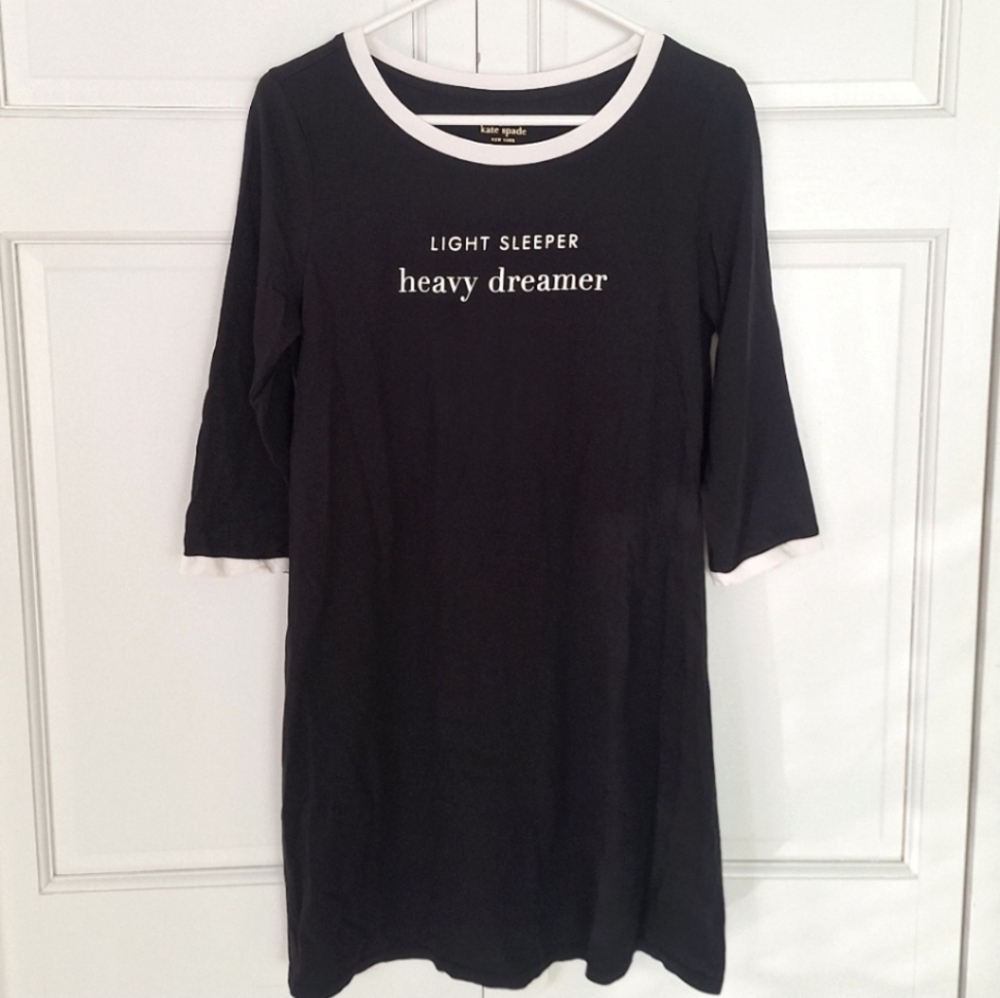 kate spade "LIGHT SLEEPER heavy dreamer" nightgown